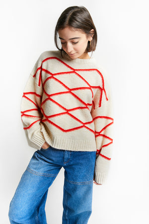 TRIUMPH KNIT-SWEATER OFF WHITE