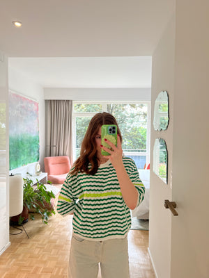 SINGAPORE KNIT SWEATER GREEN