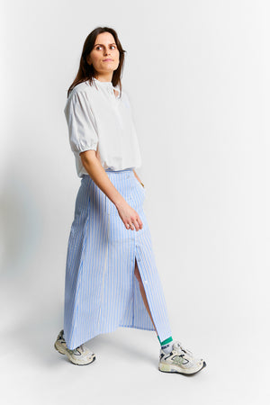 JUPE LONGUE SUPREME BLEUE