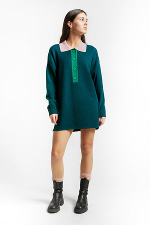 ROLL DRESS GREEN