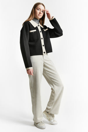 REGINA CORDUROY TROUSERS OFF WHITE