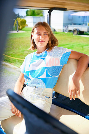 PRECIOZA GRAPHIC T-SHIRT BLUE