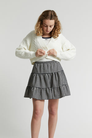 PALERME CHECHED SKIRT