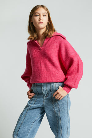 REPEAT PULLOVER FUSHIA