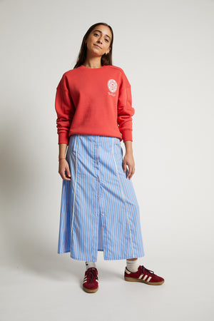 JUPE LONGUE SUPREME BLEU DENIM