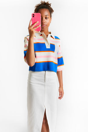 PALAOS KNIT POLO BLUE
