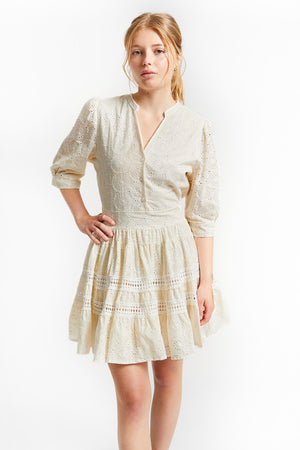 PLANET LACE DRESS WHITE