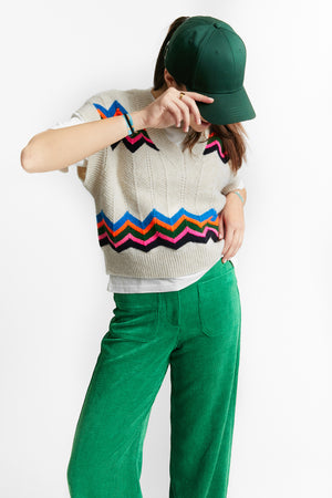 OCTOBER WHITE KNIT-TOP