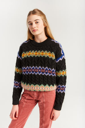 KAYAK KNIT-SWEATER BLACK