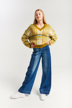 KILT KNIT-SWEATER STONE