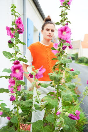 PULL EN MAILLE LANA ROUGE