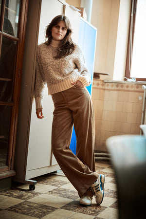 PANTALON MENTON MARRON