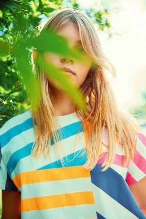 T-SHIRT NATUREL BLANC CASSÉ