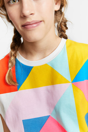 T-SHIRT NASCA BLANC CASSÉ