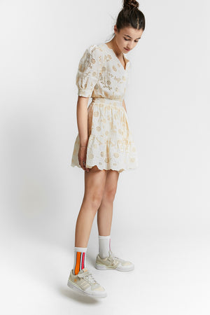 ROBE NIAGARA BLANC CASSÉ