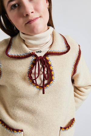 TONGA KNIT-SWEATER OFF WHITE