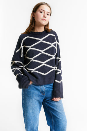 TRIUMPH KNIT-SWEATER NAVY