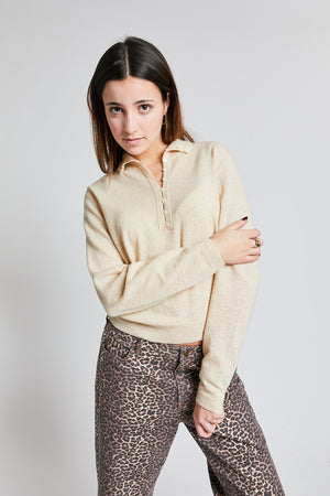 TEA KNIT-SWEATER OFF WHITE