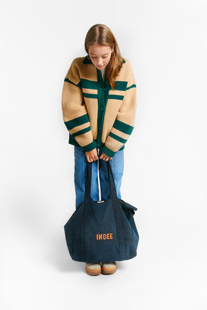 TACOS TOTE-BAG BLUE BLACK