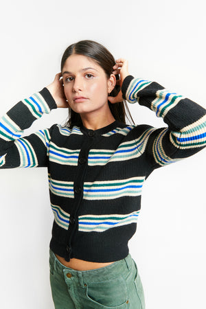 TANGER KNIT CARDIGAN BLACK