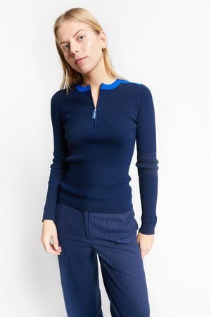 TOGETHER KNIT-SWEATER NAVY