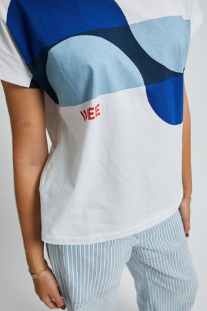 T-SHIRT VISION BLANC CASSÉ