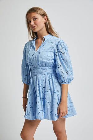 VERNON DRESS HYDRA BLUE