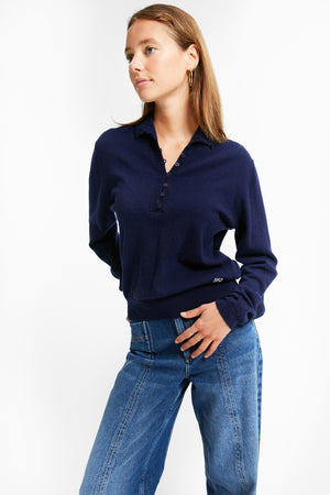 TEA KNIT SWEATER NAVY