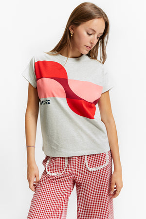 T-SHIRT VISION GRIS MÉLANGE