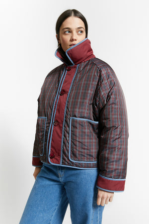 WINDY PUFFER JACKET MERLOT RED