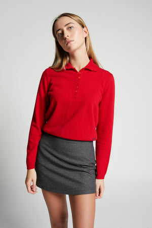 WODDEN KNIT SWEATER RED
