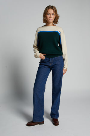 WASABI KNIT SWEATER GREEN