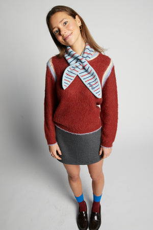 WASHINGTON KNIT SWEATER MERLOT RED