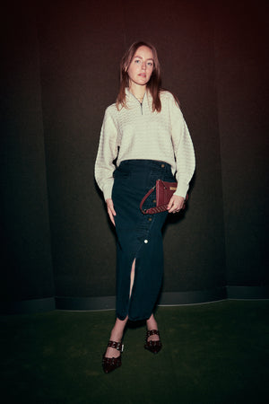 TRUST SKIRT BLUE BLACK