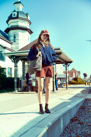 WILLIE POLO KNIT JACKET NAVY