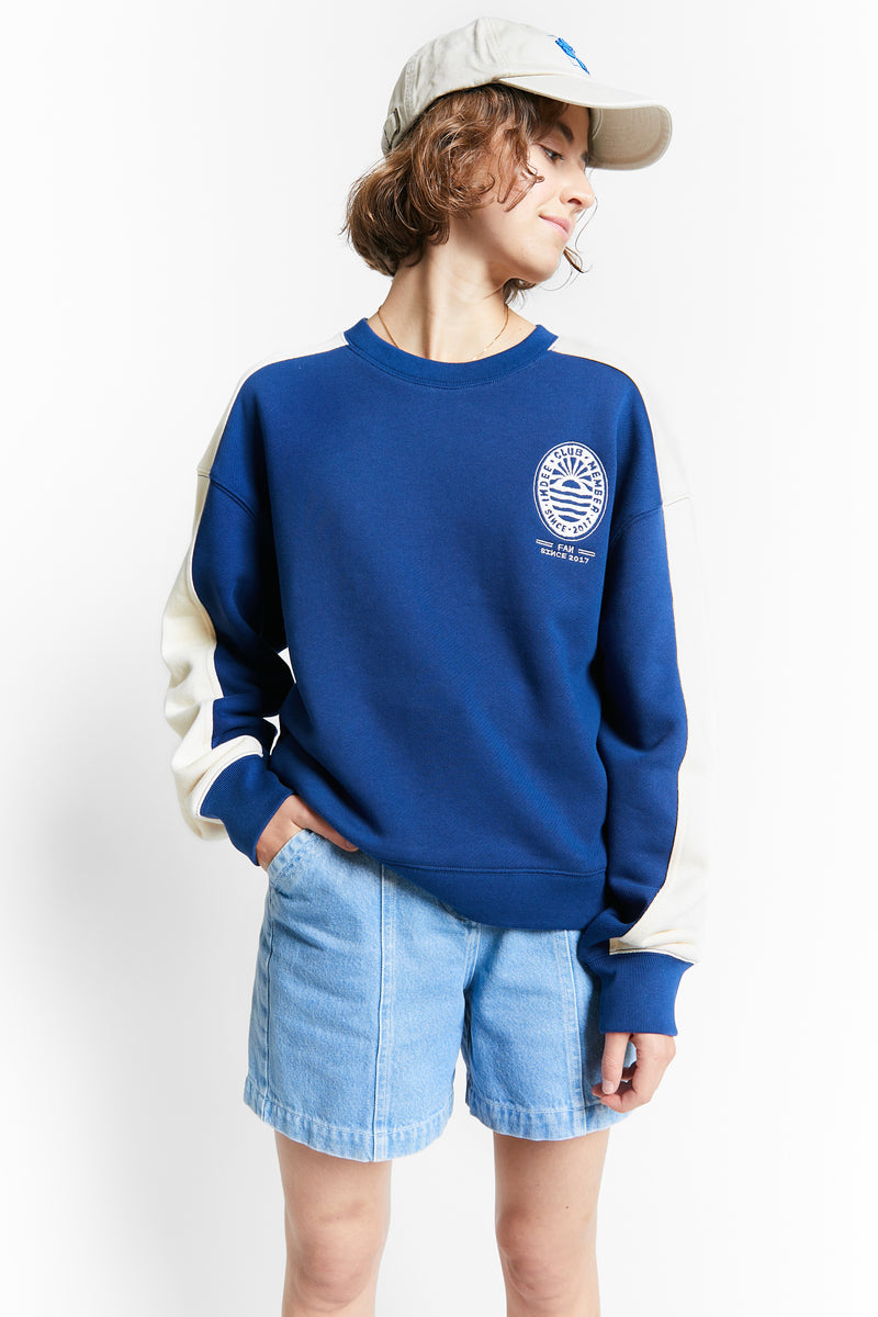 Sweat-shirt SoulCycle & NSF Carolina bleu détruit édition limitée S Sweat-shirt SoulCycle & NSF Carolina bleu détruit édition limitée S