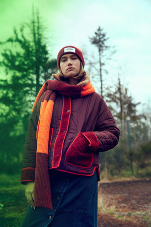TWINS REVERSIBLE JACKET MERLOT
