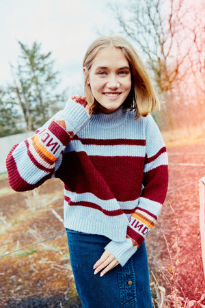 TORINO KNIT-SWEATER SKY BLUE