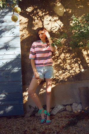 VELVET PULLOVER PINK