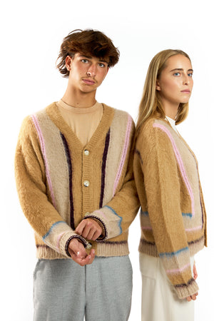 TEODORE KNIT CARDIGAN OFF WHITE - FLUID CAPSULE