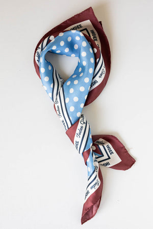 WARHOL SILK SCARF BURGUNDY