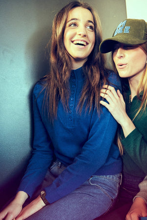 WINTER KNIT SWEATER BLUE