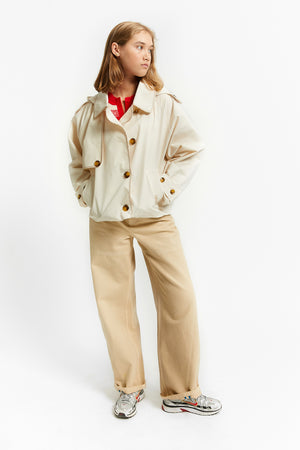 VOYAGE TRENCH OFF WHITE