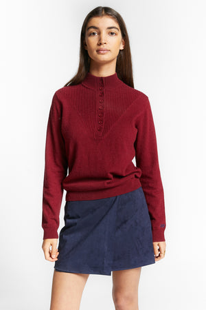 WINTER KNIT SWEATER MERLOT