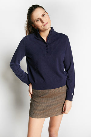 WINTER KNIT SWEATER NAVY