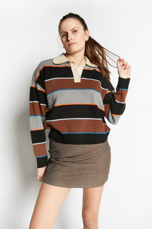WISHES KNIT-POLO COFFEE
