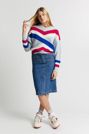 OMNIA DENIM SKIRT